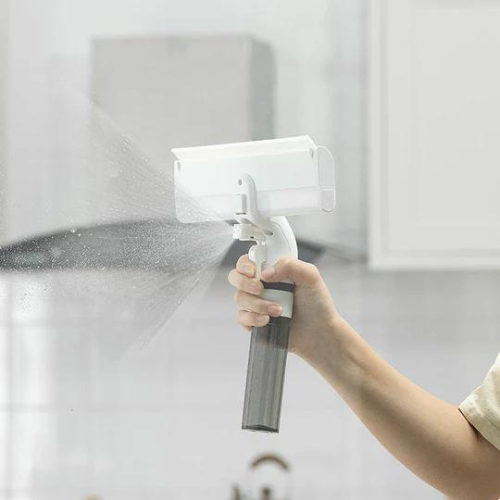 Raclette à vitre anti-fuite avec spray